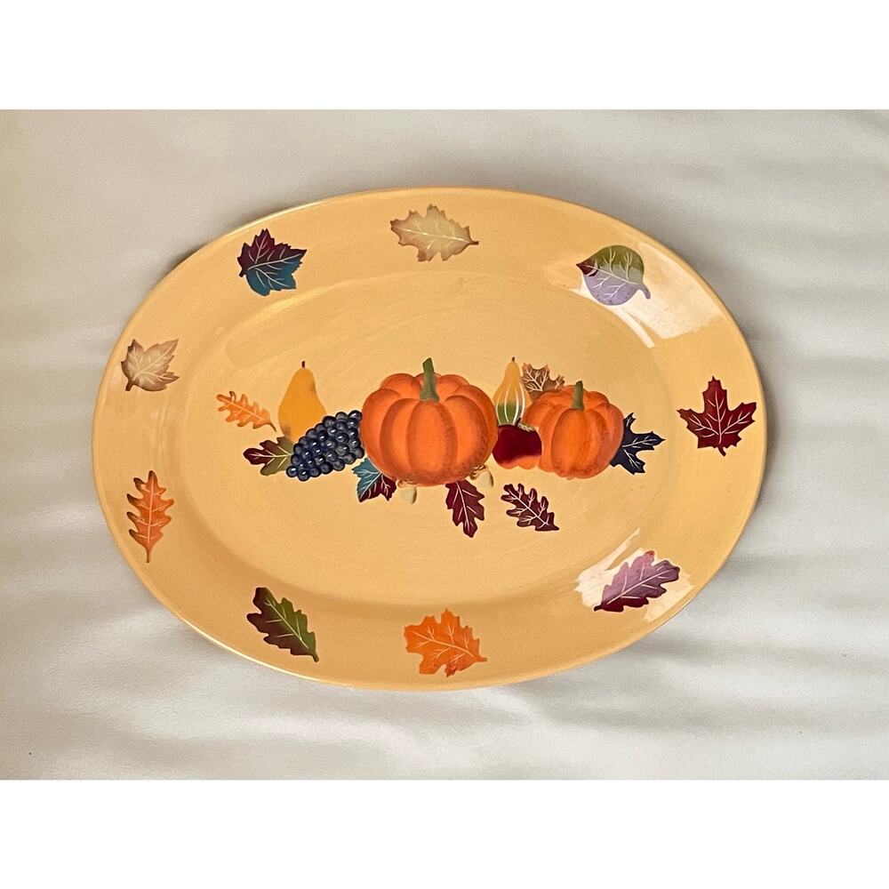 Vintage Beautiful 12 x 16 Harvest Platter